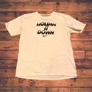 Nike Air Force Swoosh Holdin It Down Underarmour Shirt Better World Just Do It